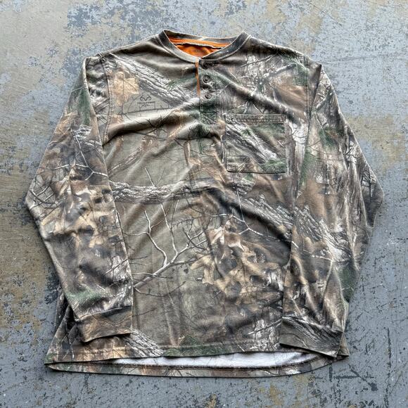 Y2K RealTree Camo Henley Longsleeve L - Picture 1 of 3